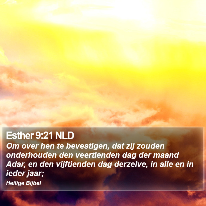 Esther 9:21 NLD Bible Study