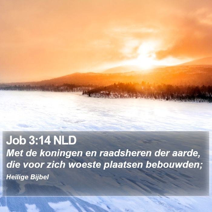 Job 3:14 NLD Bible Study