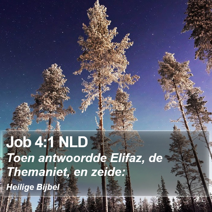 Job 4:1 NLD Bible Study