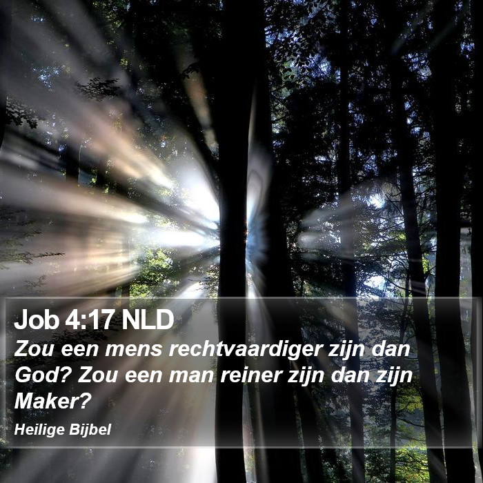 Job 4:17 NLD Bible Study