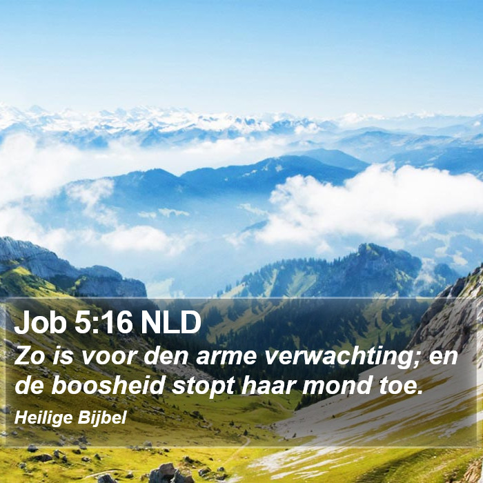 Job 5:16 NLD Bible Study