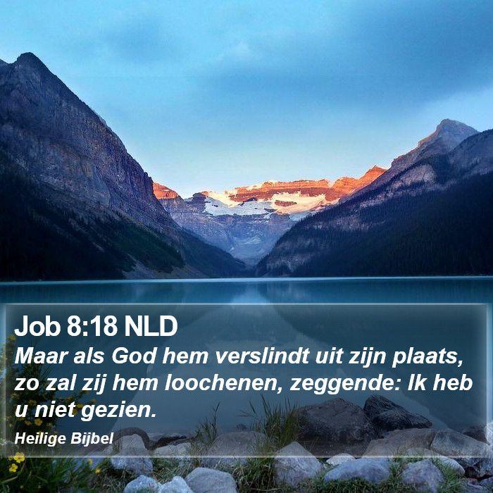 Job 8:18 NLD Bible Study