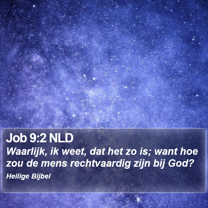 Job 9:2 NLD Bible Study