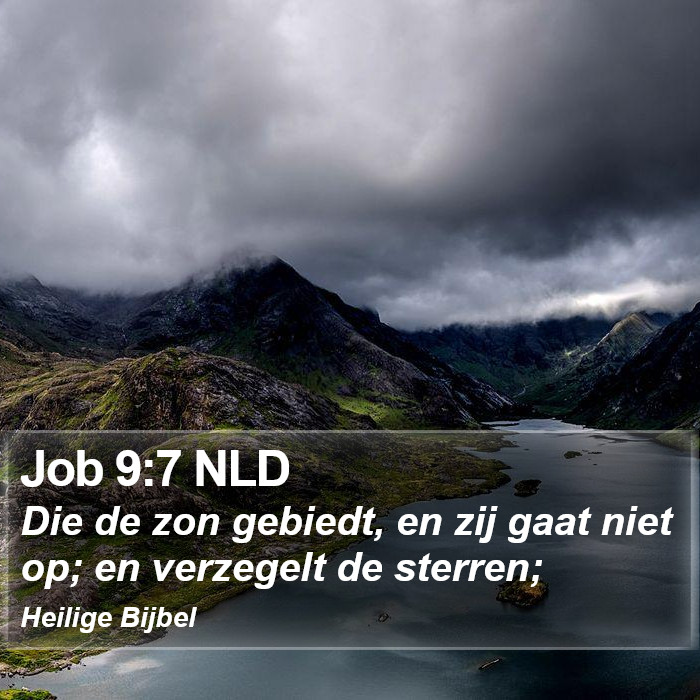 Job 9:7 NLD Bible Study