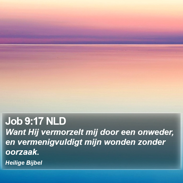 Job 9:17 NLD Bible Study