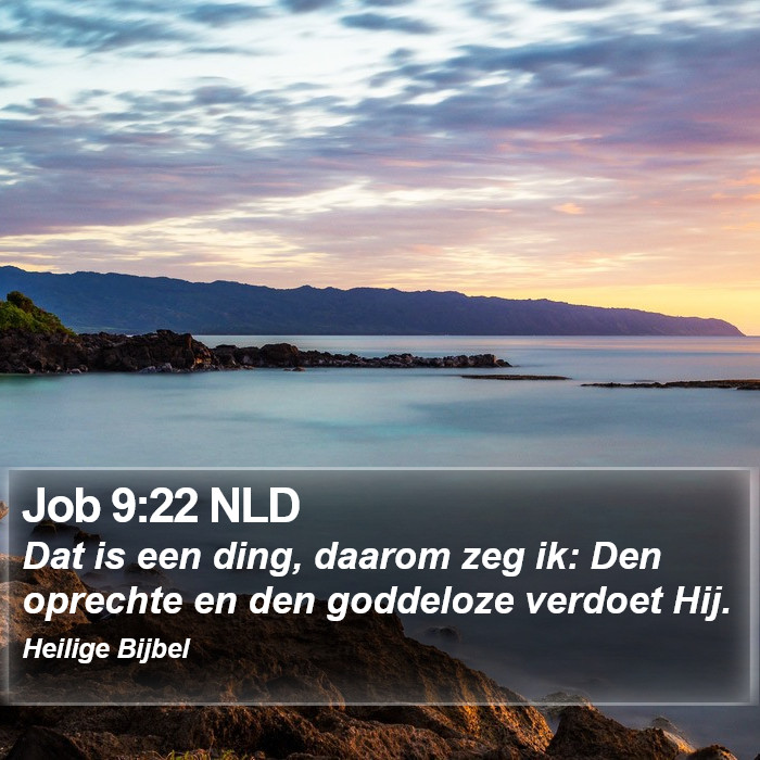 Job 9:22 NLD Bible Study