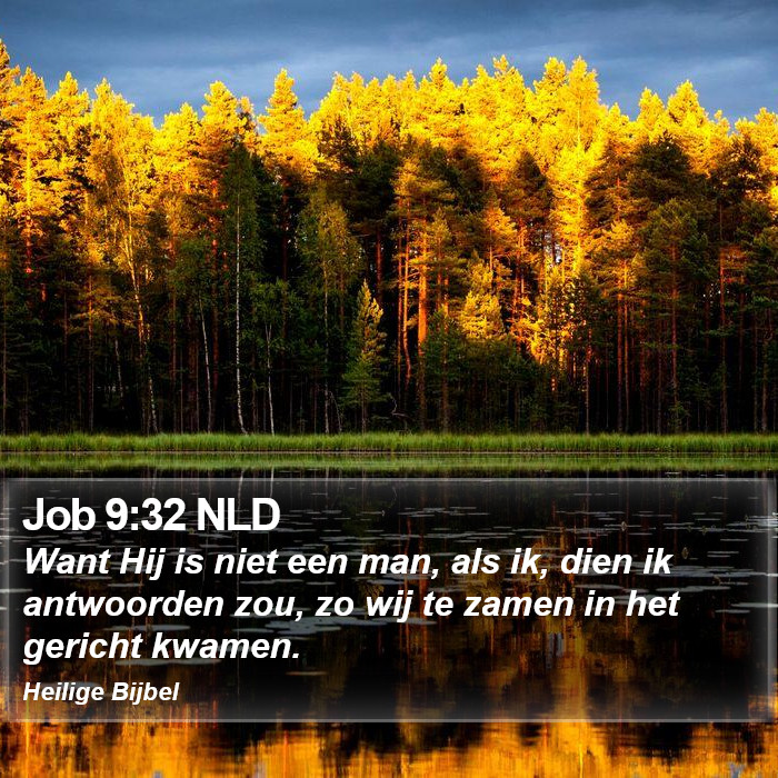 Job 9:32 NLD Bible Study