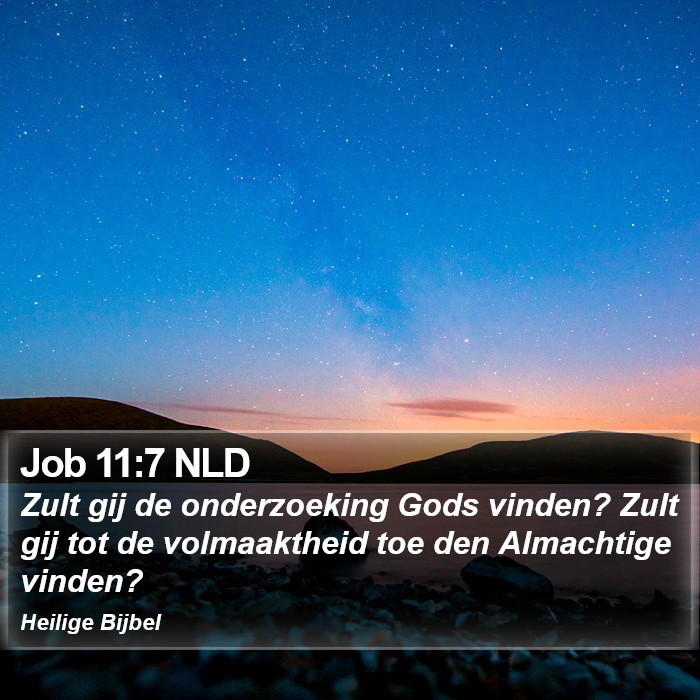 Job 11:7 NLD Bible Study