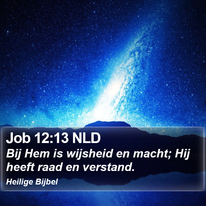 Job 12:13 NLD Bible Study
