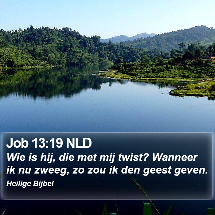 Job 13:19 NLD Bible Study