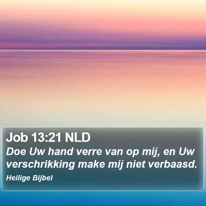 Job 13:21 NLD Bible Study