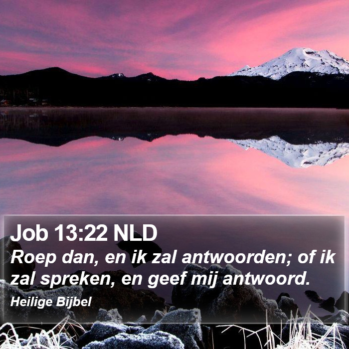 Job 13:22 NLD Bible Study