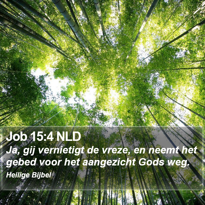 Job 15:4 NLD Bible Study