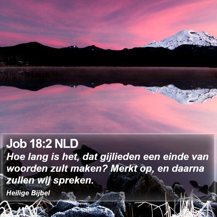 Job 18:2 NLD Bible Study