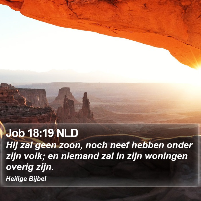 Job 18:19 NLD Bible Study