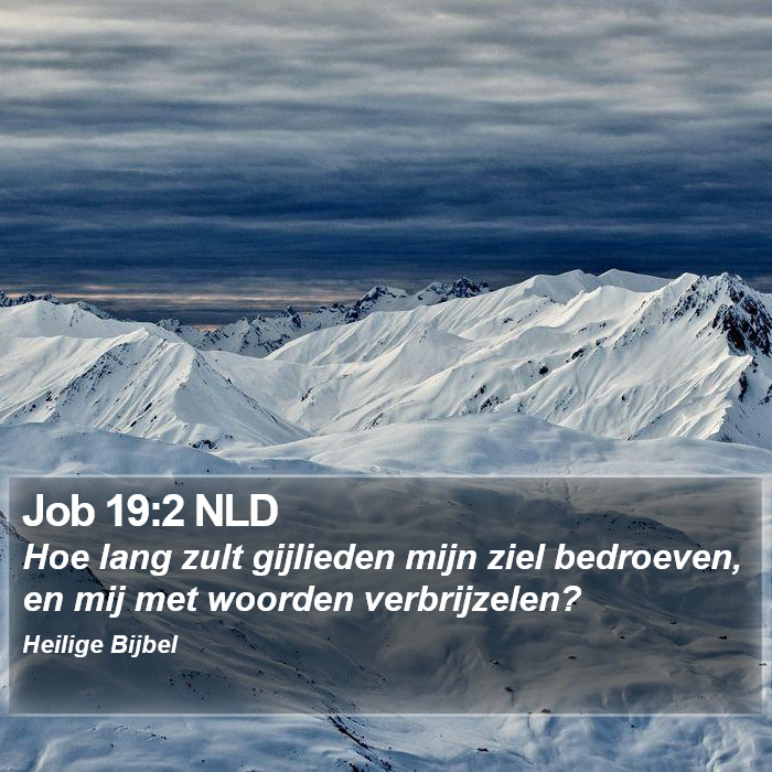 Job 19:2 NLD Bible Study