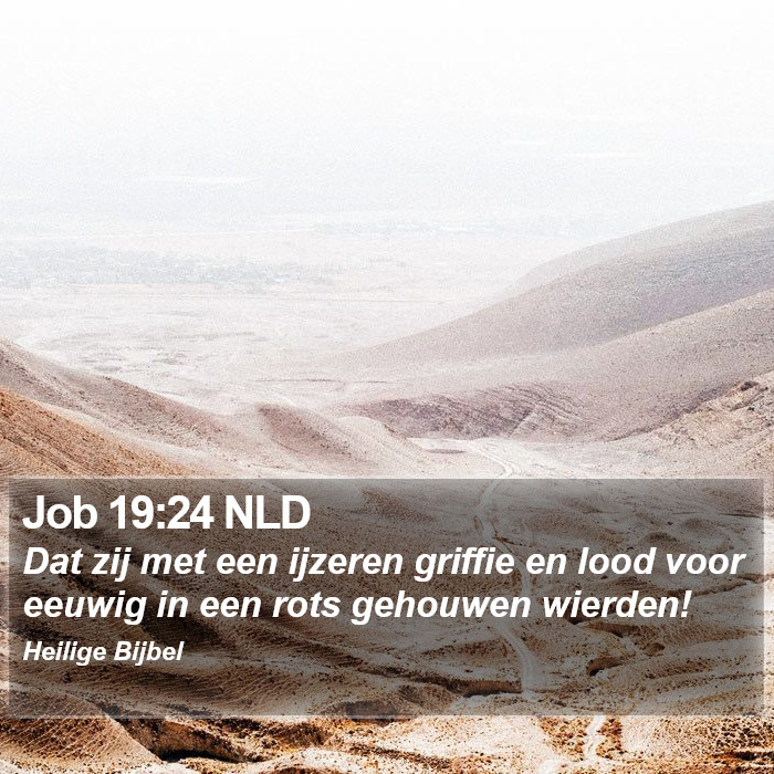 Job 19:24 NLD Bible Study