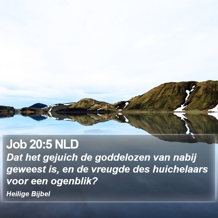 Job 20:5 NLD Bible Study