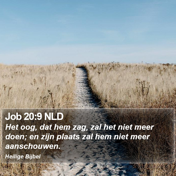 Job 20:9 NLD Bible Study