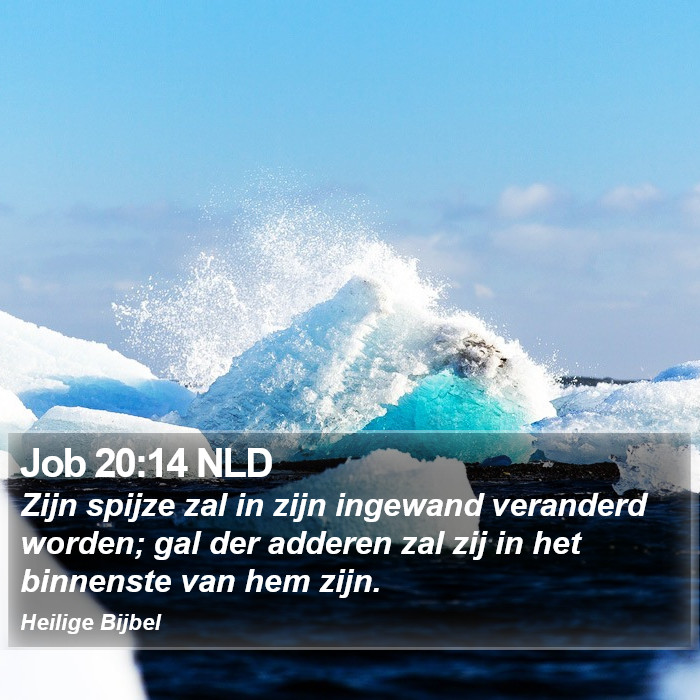 Job 20:14 NLD Bible Study