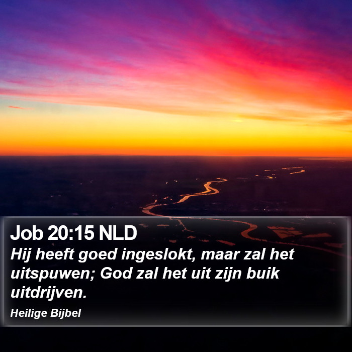 Job 20:15 NLD Bible Study