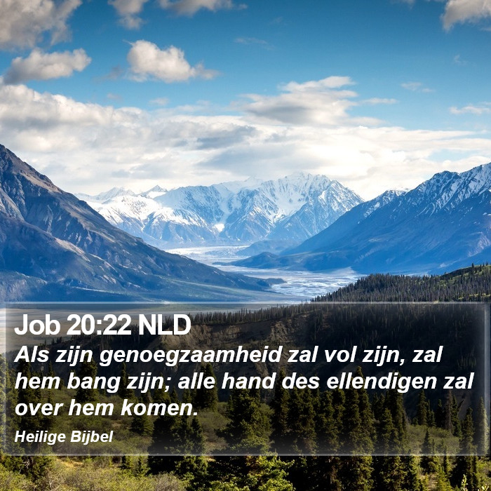 Job 20:22 NLD Bible Study