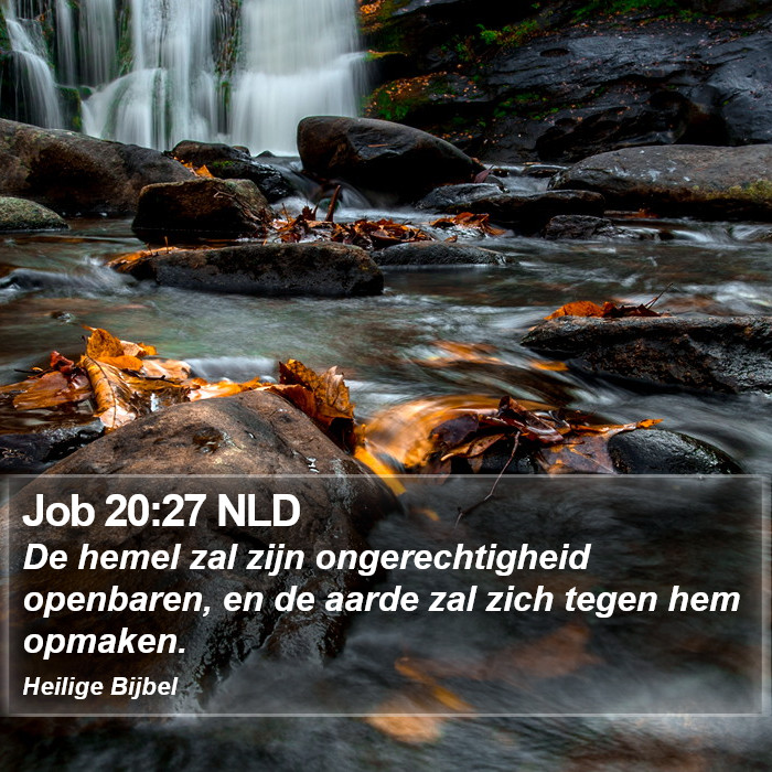 Job 20:27 NLD Bible Study