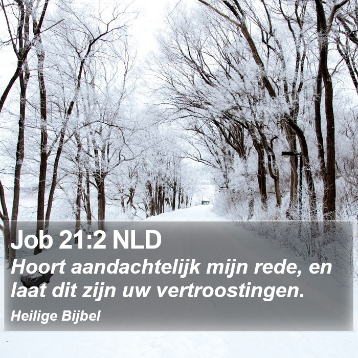 Job 21:2 NLD Bible Study