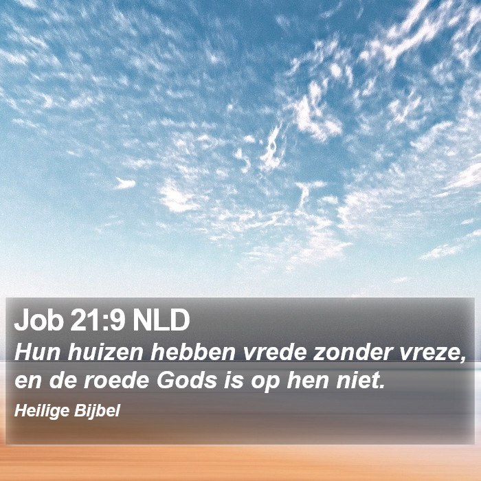 Job 21:9 NLD Bible Study