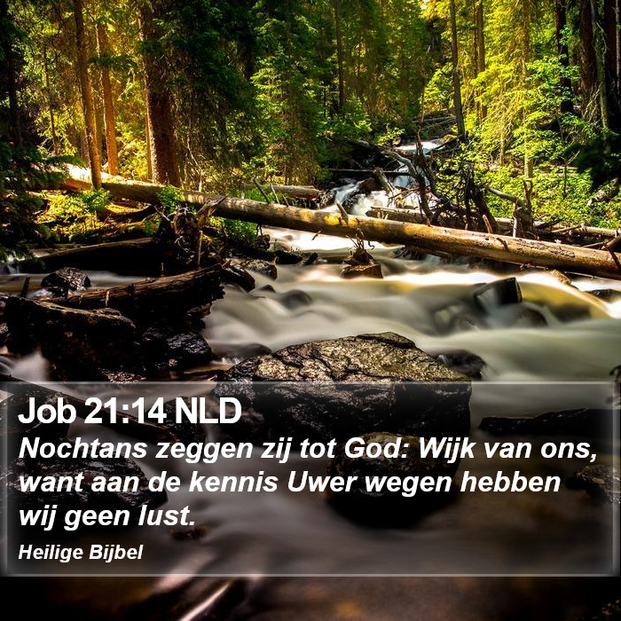 Job 21:14 NLD Bible Study