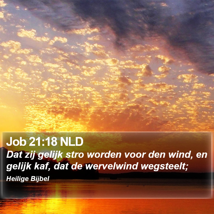 Job 21:18 NLD Bible Study