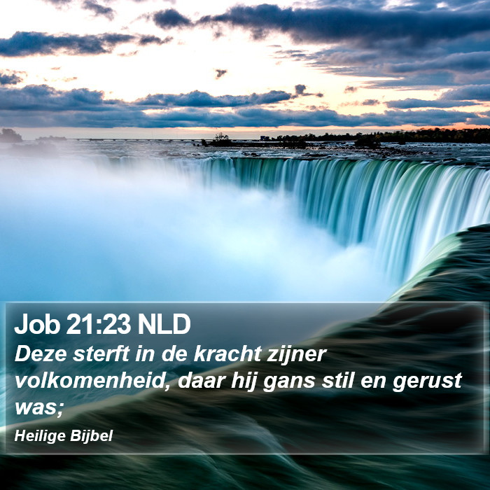 Job 21:23 NLD Bible Study