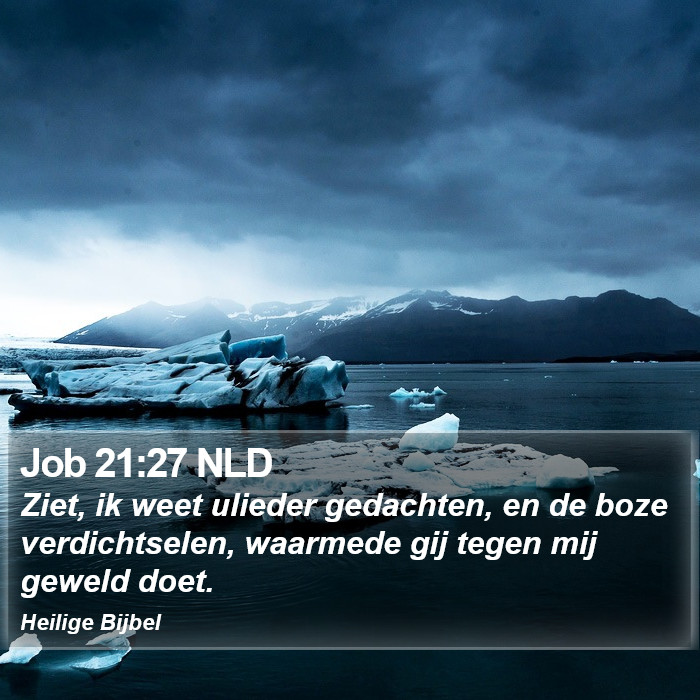 Job 21:27 NLD Bible Study