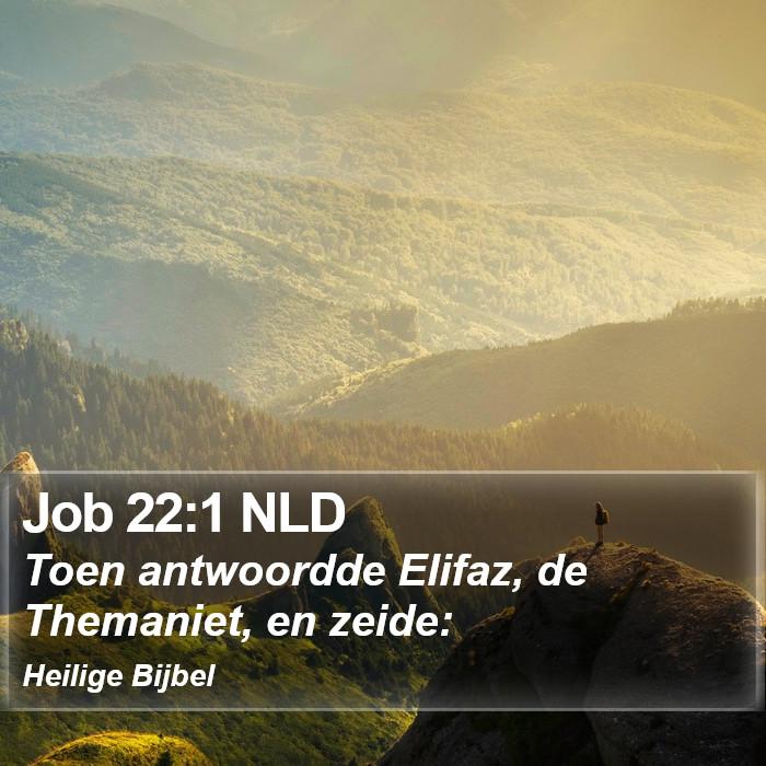 Job 22:1 NLD Bible Study