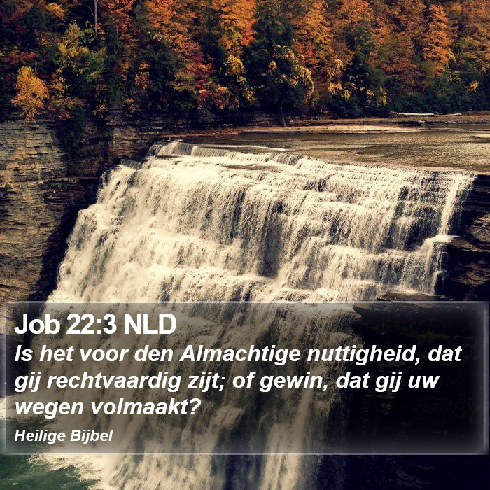 Job 22:3 NLD Bible Study