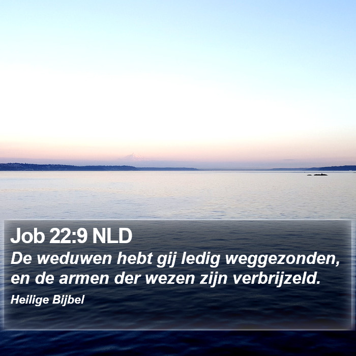 Job 22:9 NLD Bible Study