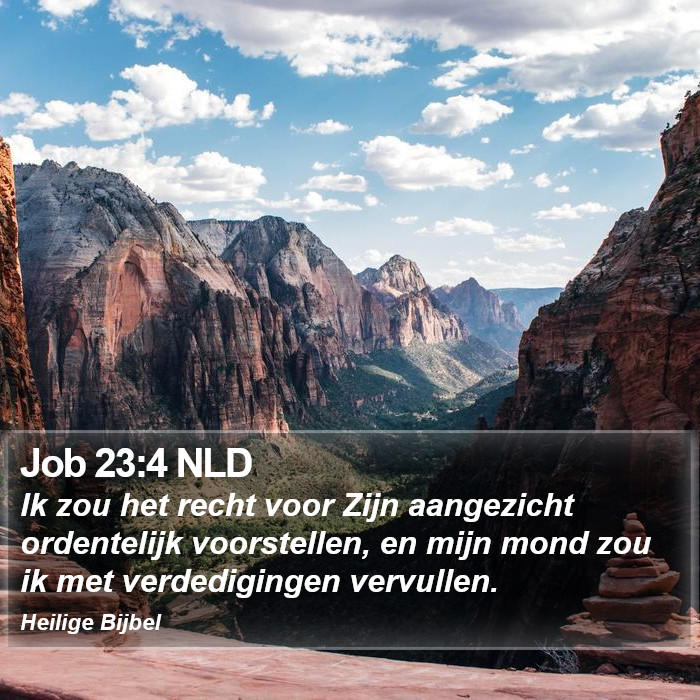 Job 23:4 NLD Bible Study