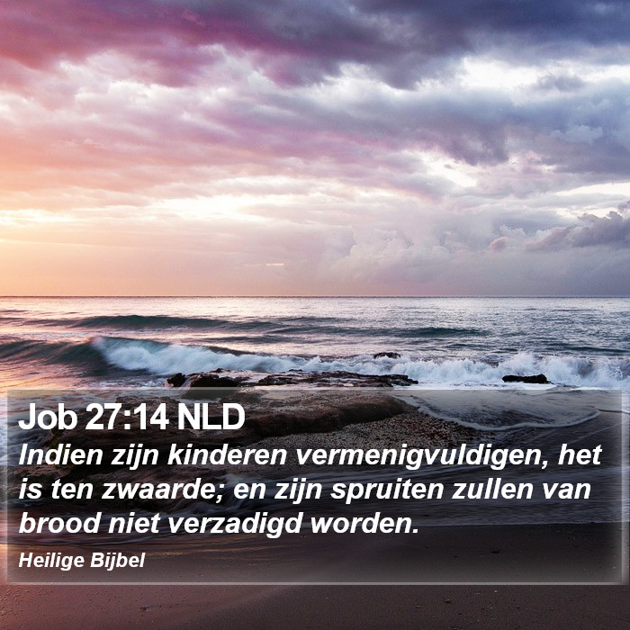 Job 27:14 NLD Bible Study