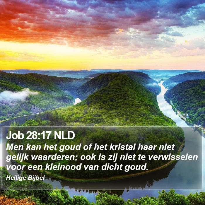 Job 28:17 NLD Bible Study