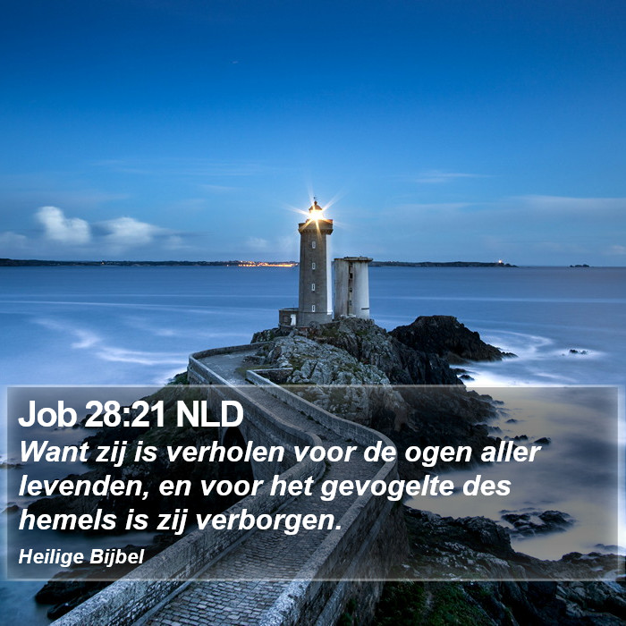 Job 28:21 NLD Bible Study