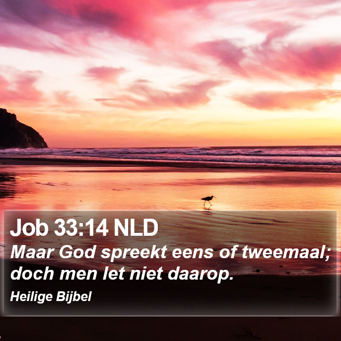 Job 33:14 NLD Bible Study