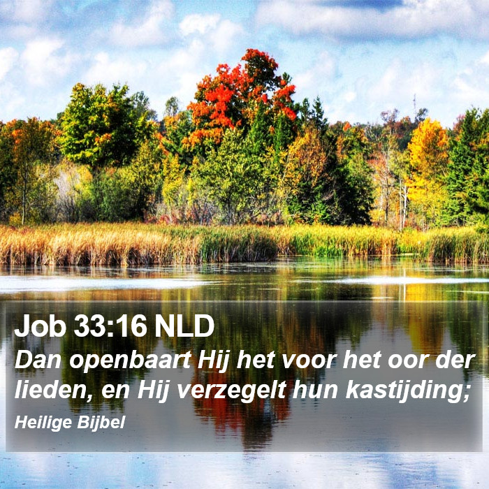 Job 33:16 NLD Bible Study