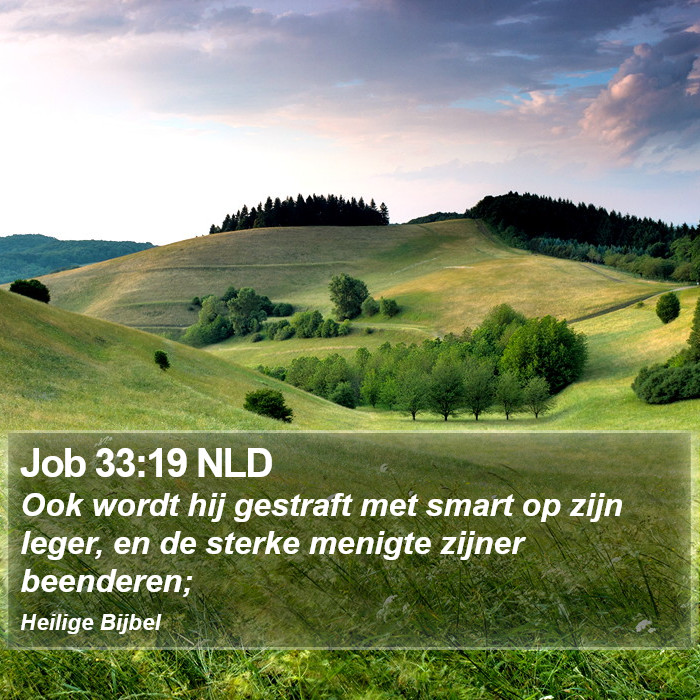 Job 33:19 NLD Bible Study