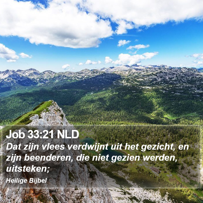 Job 33:21 NLD Bible Study