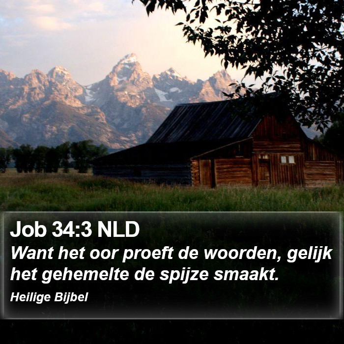 Job 34:3 NLD Bible Study