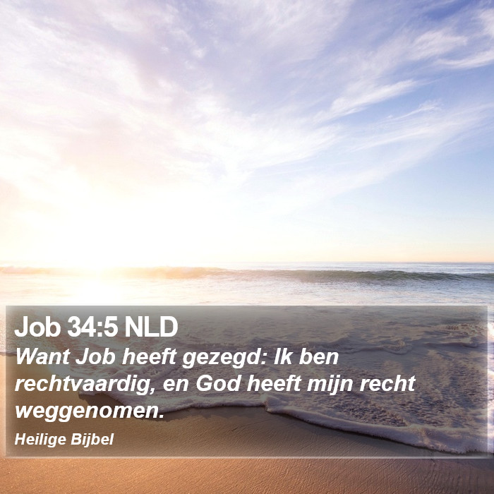 Job 34:5 NLD Bible Study