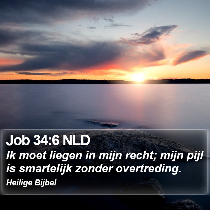 Job 34:6 NLD Bible Study