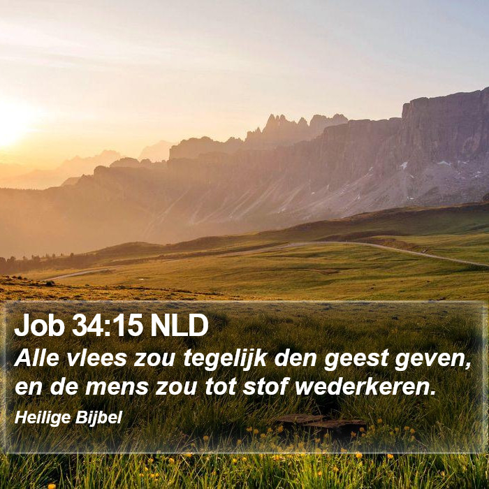 Job 34:15 NLD Bible Study