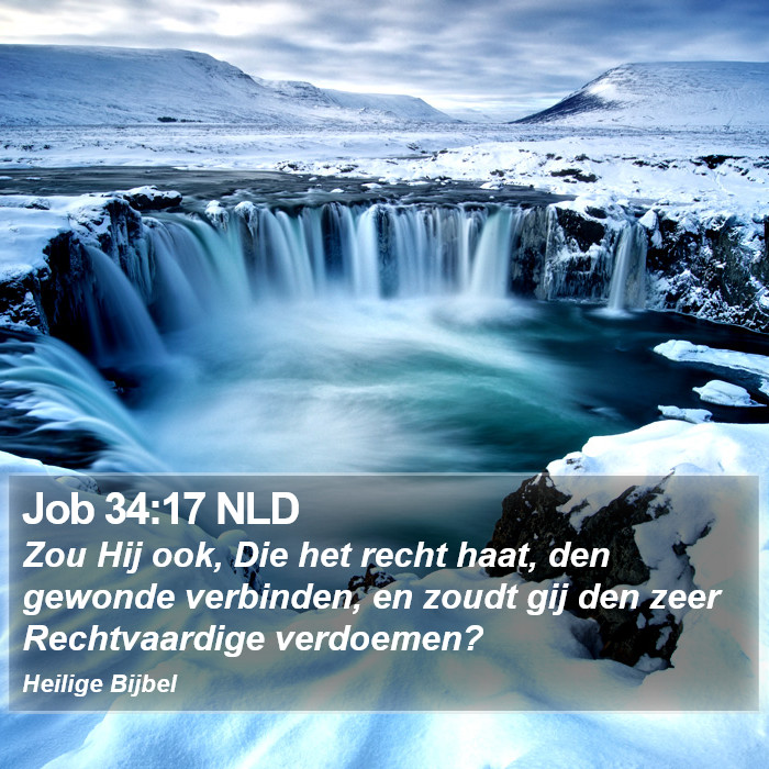 Job 34:17 NLD Bible Study