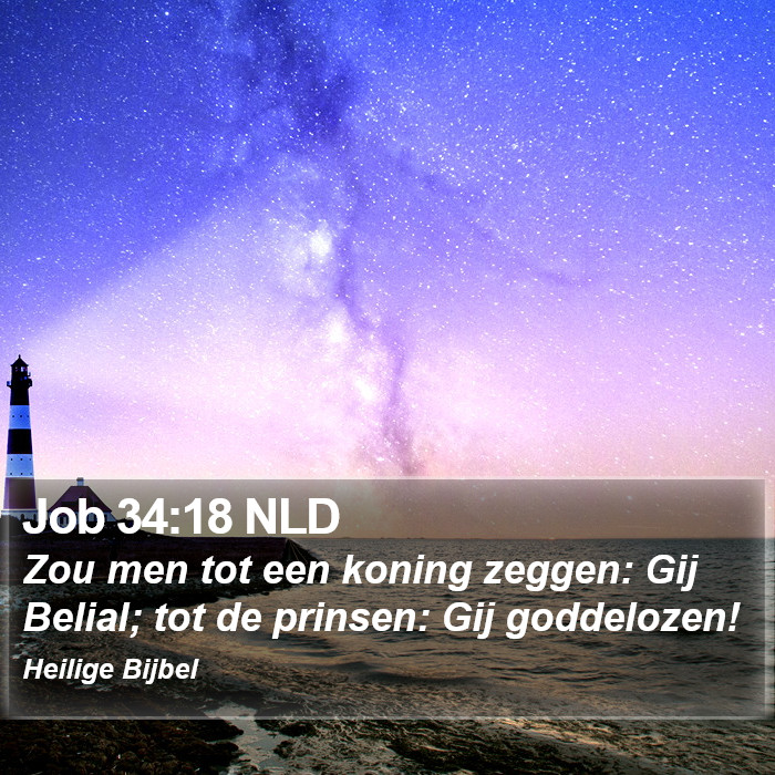 Job 34:18 NLD Bible Study